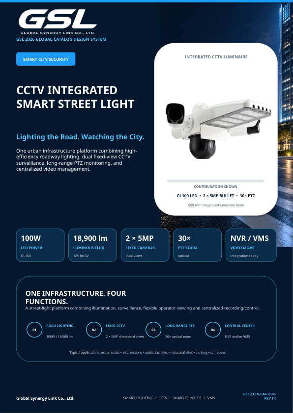 CCTV 일체형 가로등
